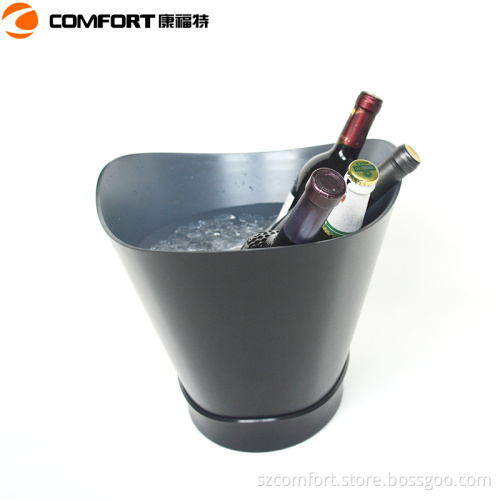 Plastic oil painted lighted ice pail